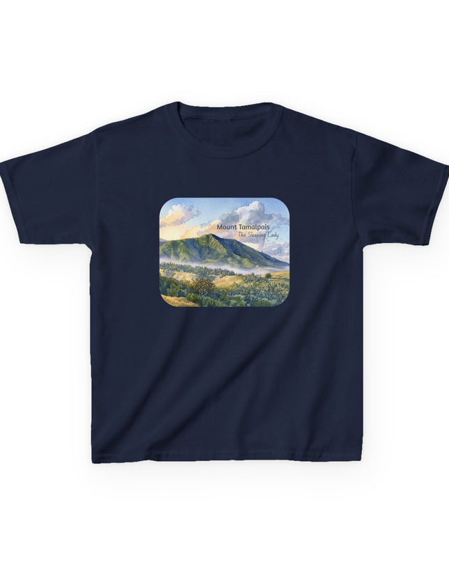 "Mount Tamalpais, the Sleeping Lady" Kids Heavy Cotton Tee