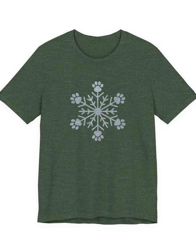 "Snowflake with paws" Unisex Jersey Short Sleeve Tee