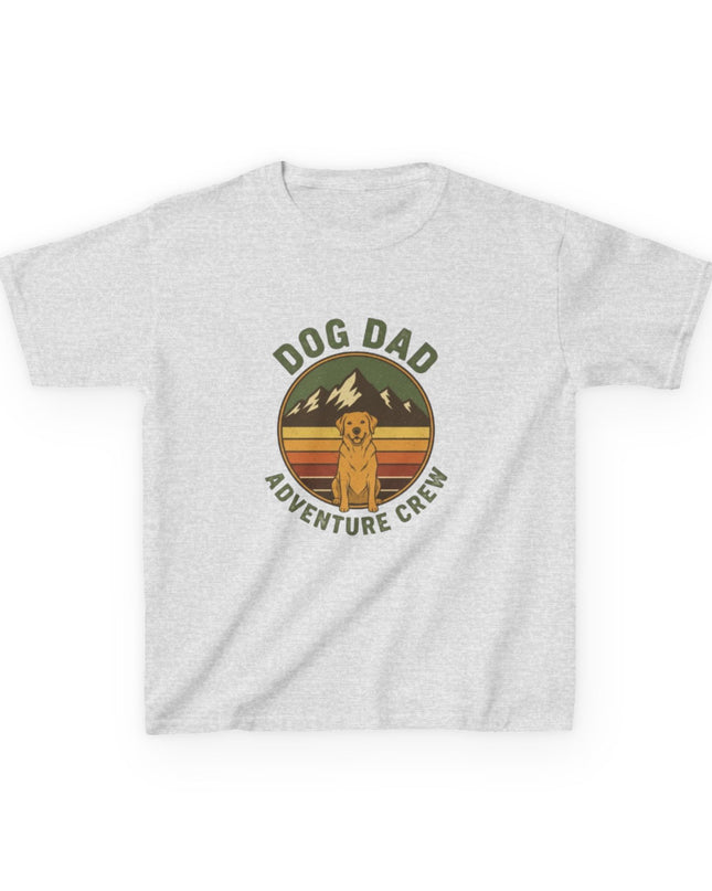 "Dog Dad Adventure Crew" Kids Heavy Cotton Tee