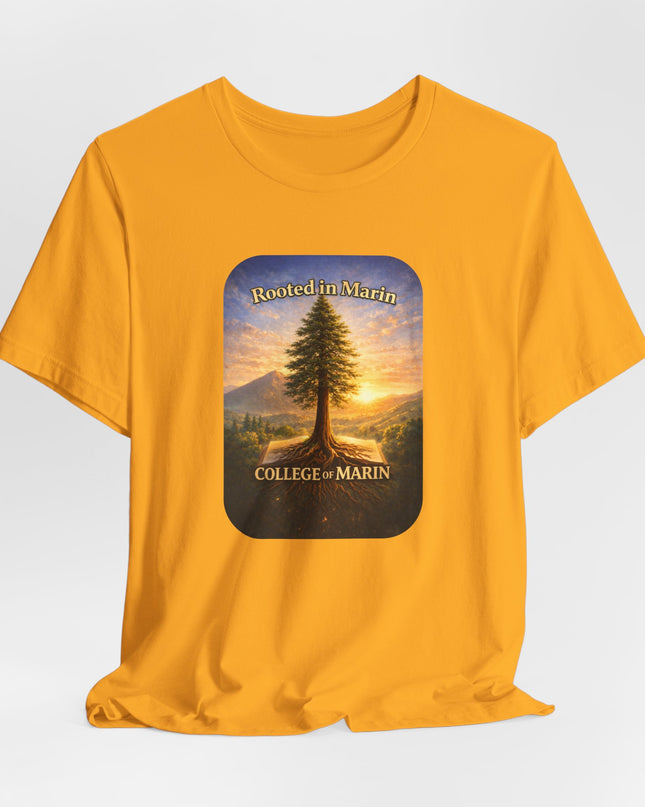 "Rooted in Marin, College of Marin" Unisex Jersey Short Sleeve Tee