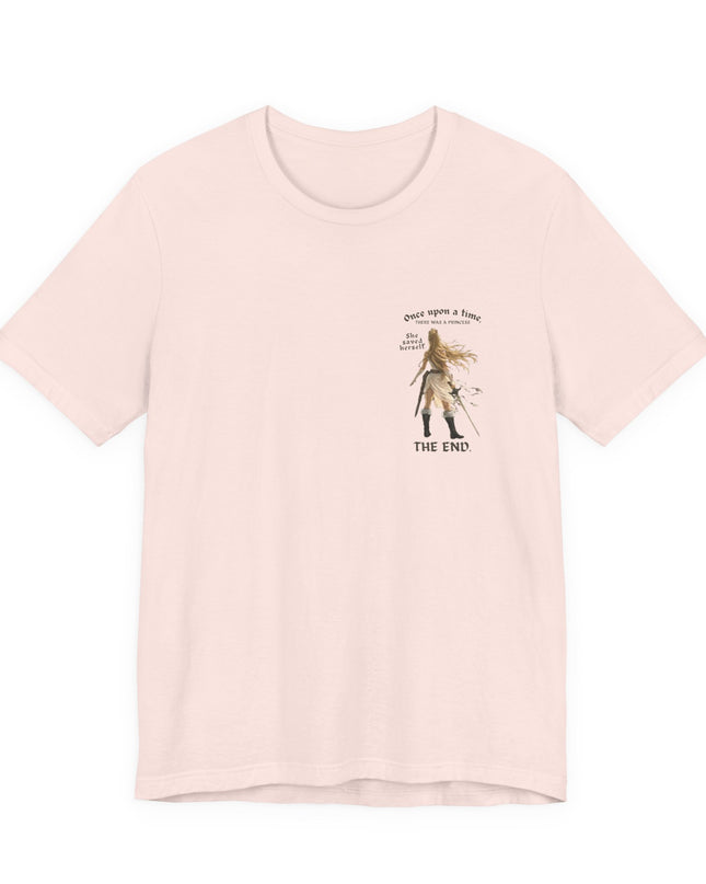 "She Saved Herself" (ink both sides) Unisex Jersey Short Sleeve Tee