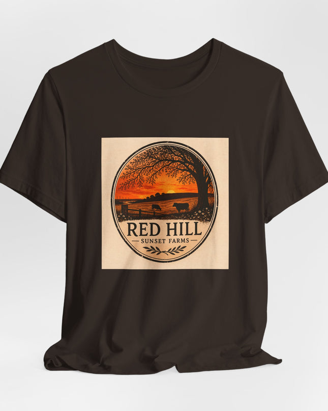 "Red Hill Sunset Farms" Unisex Jersey Short Sleeve Tee