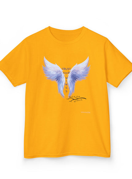 "Trust Your Wings, Not the Branch" Kids Heavy Cotton Tee