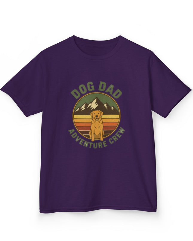 "Dog Dad Adventure Crew" Kids Heavy Cotton Tee