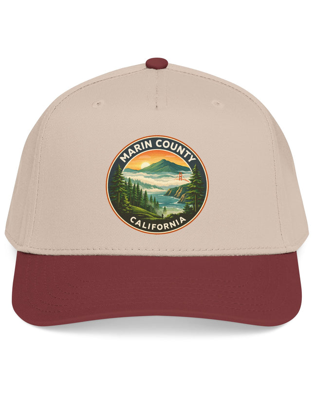 "Marin County, Above the Fog" Mid Profile Baseball Cap
