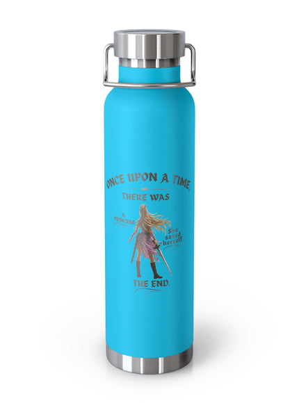 "She Saved Herself" Copper Vacuum Insulated Bottle, 22oz