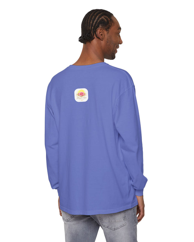 "Happy Valentine's Day" Unisex Garment-dyed Long Sleeve T-Shirt