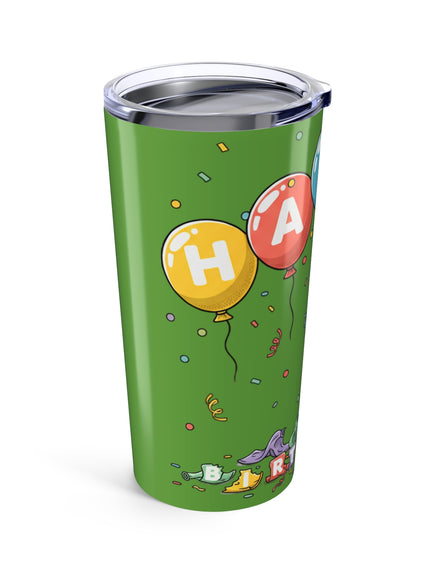 "Happy Birthday - Cat Popped the Balloons" Tumbler 20oz