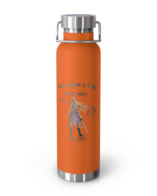"She Saved Herself" Copper Vacuum Insulated Bottle, 22oz