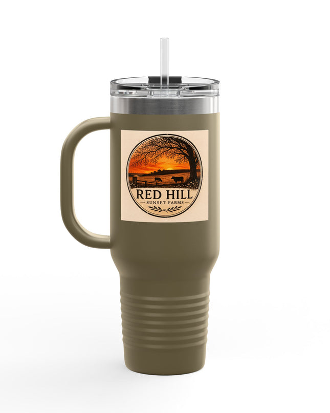 "Red Hill Sunset Farms" Insulated Travel Mug, 40oz