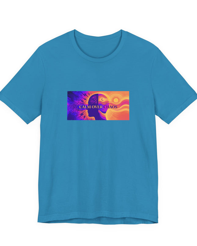 "Calm Over Chaos- Vivid" Unisex Jersey Short Sleeve Tee