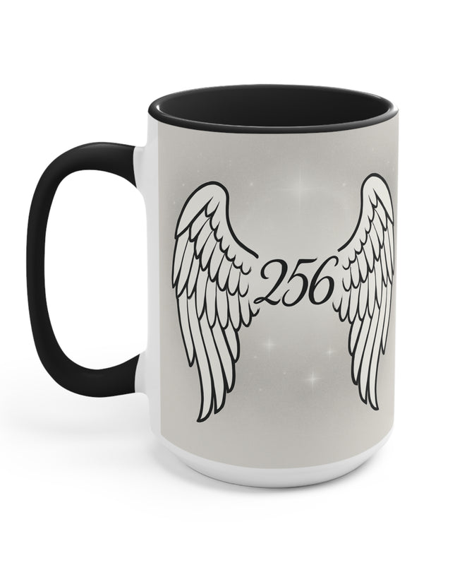 "Celestial Angel Wings 256" Accent Mug