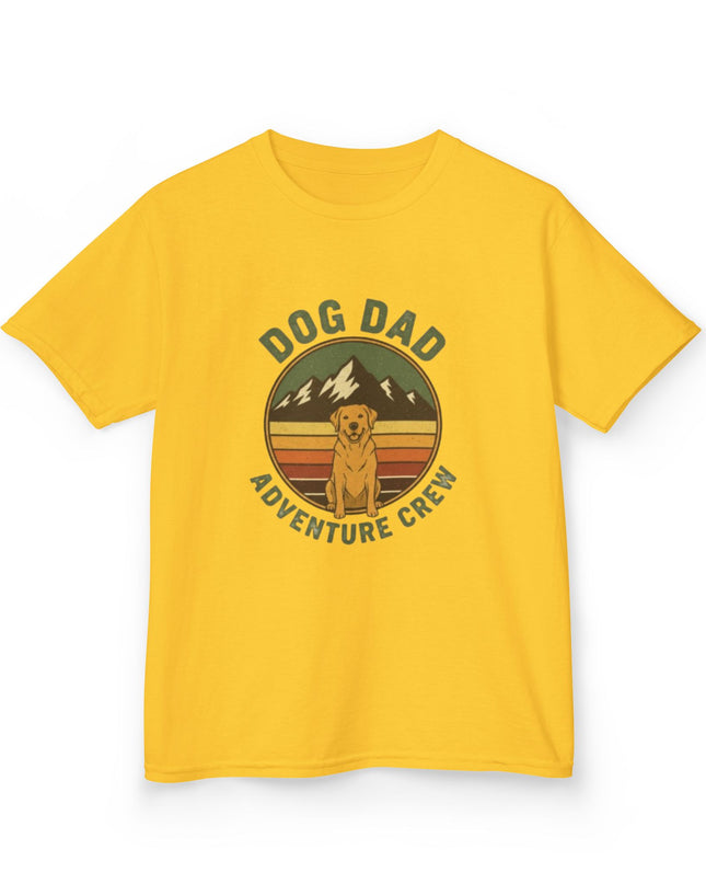"Dog Dad Adventure Crew" Kids Heavy Cotton Tee