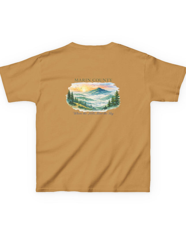 "Marin County, Where the Hills Meet the Sky" Kids Heavy Cotton Tee