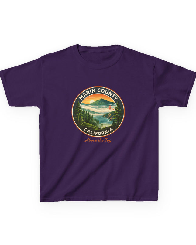 "Marin County, Above the Fog" Kids Heavy Cotton Tee