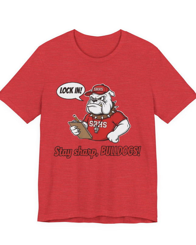 "Lock in, Stay Sharp" Unisex Jersey Short Sleeve Tee