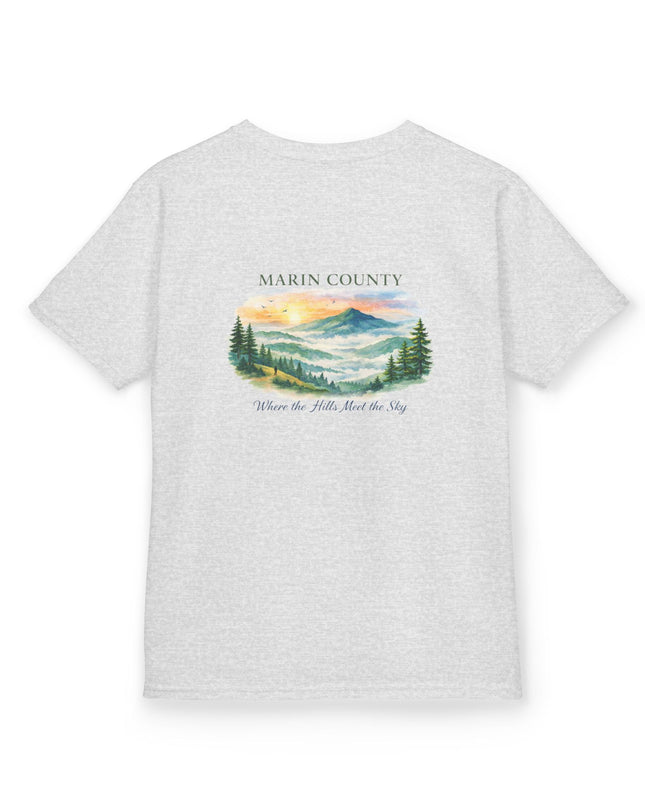 "Marin County, Where the Hills Meet the Sky" Kids Heavy Cotton Tee