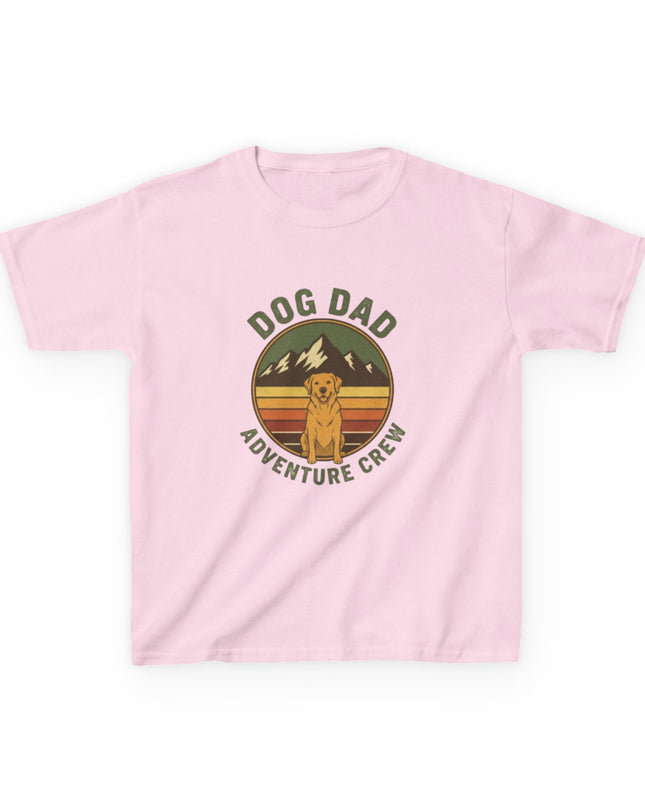 "Dog Dad Adventure Crew" Kids Heavy Cotton Tee