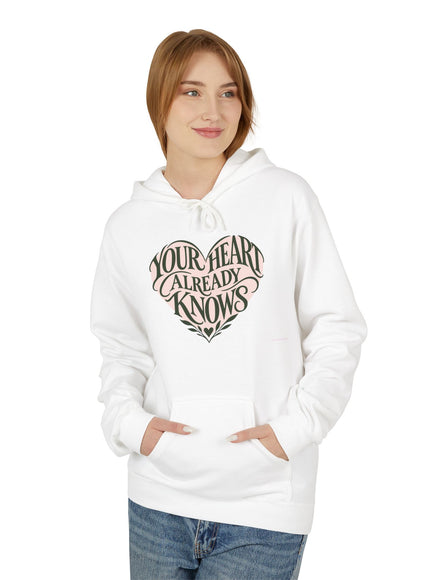 "Your Heart Already Knows"Unisex Midweight Softstyle Fleece Hoodie