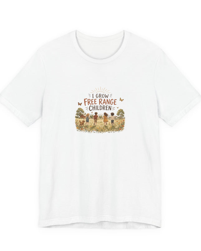 "I Grow Free Range Children" Unisex Jersey Cotton Tee
