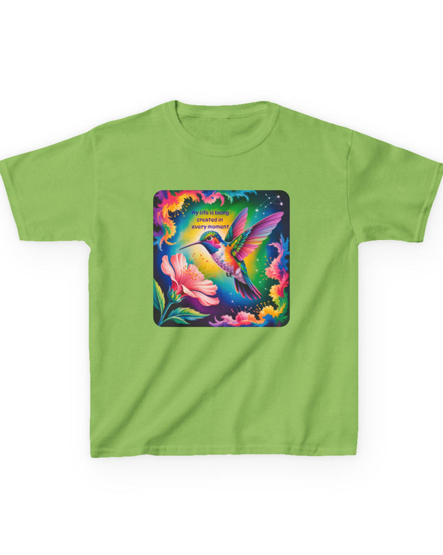"My Life is Being Created in Every Moment" Kids Heavy Cotton Tee
