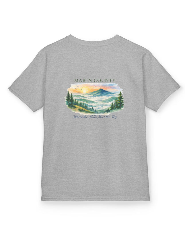"Marin County, Where the Hills Meet the Sky" Kids Heavy Cotton Tee