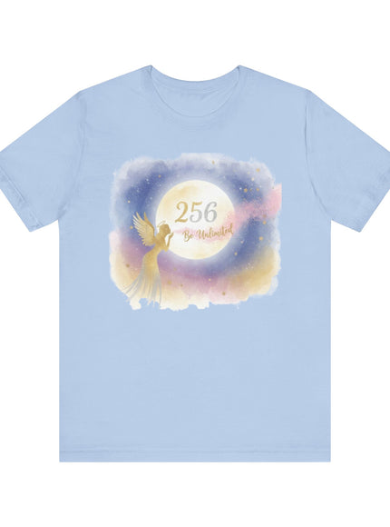 "Angel Whispers - Be Unlimited Full Moon 256" Unisex Jersey Short Sleeve Tee