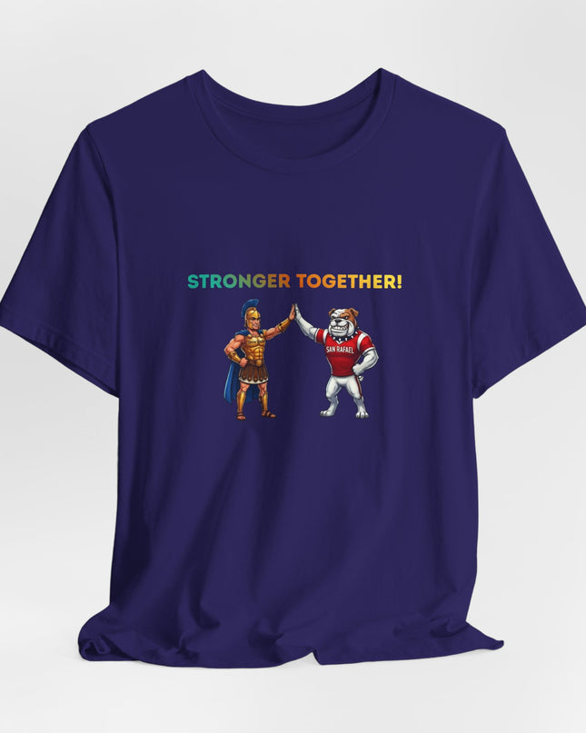 "Stronger Together SR and TL Mascots" Unisex Jersey Short Sleeve Tee