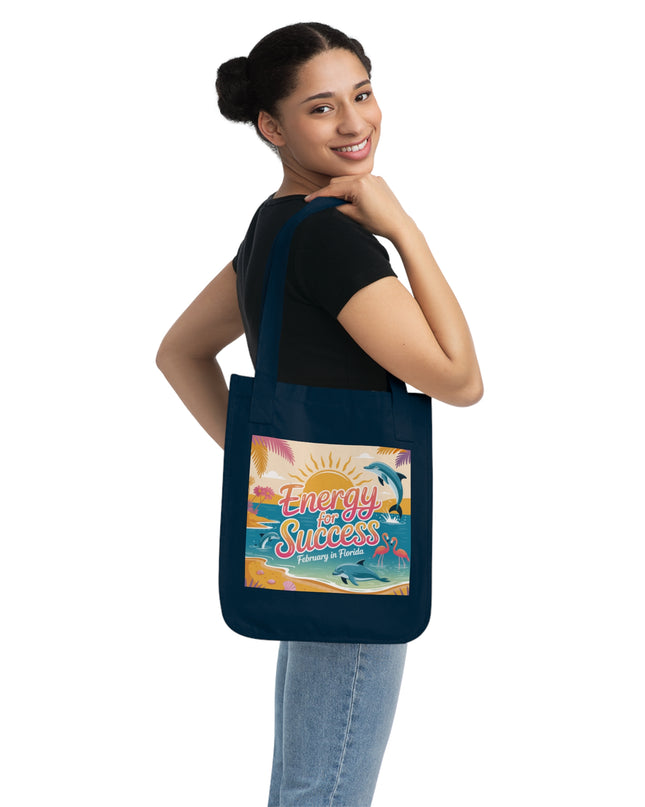 "February in Florida, Energy for Success" Organic Canvas Tote Bag
