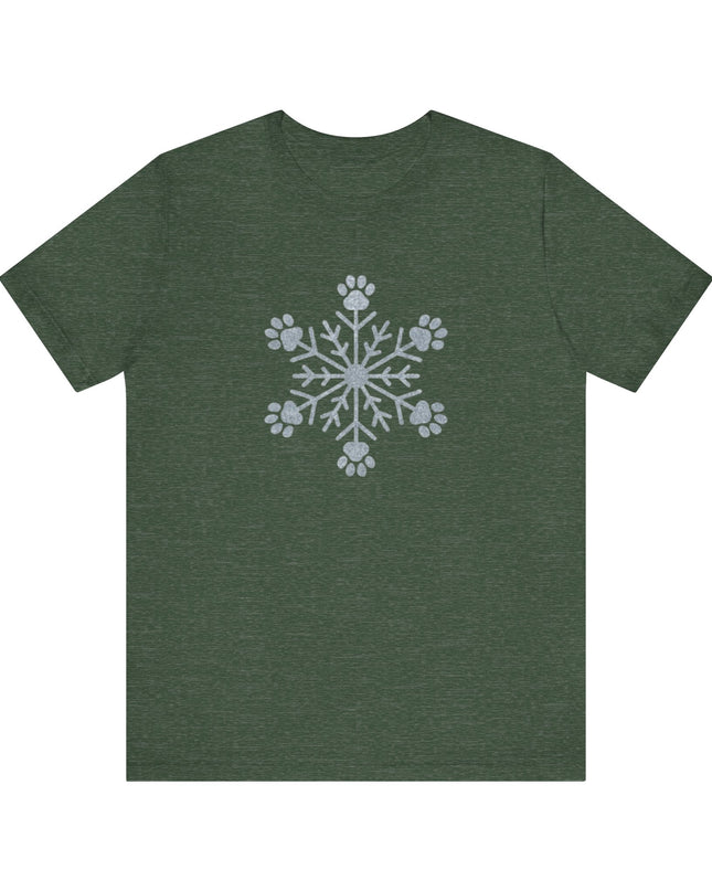 "Snowflake with paws" Unisex Jersey Short Sleeve Tee