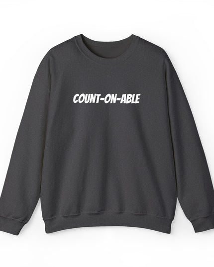 "Count-on-able" Unisex Embroidered Sweatshirt