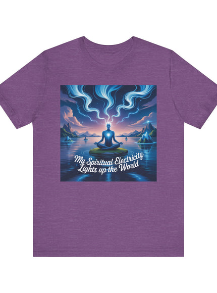 "My spiritual electricity lights up the world" Unisex Jersey Short Sleeve Tee