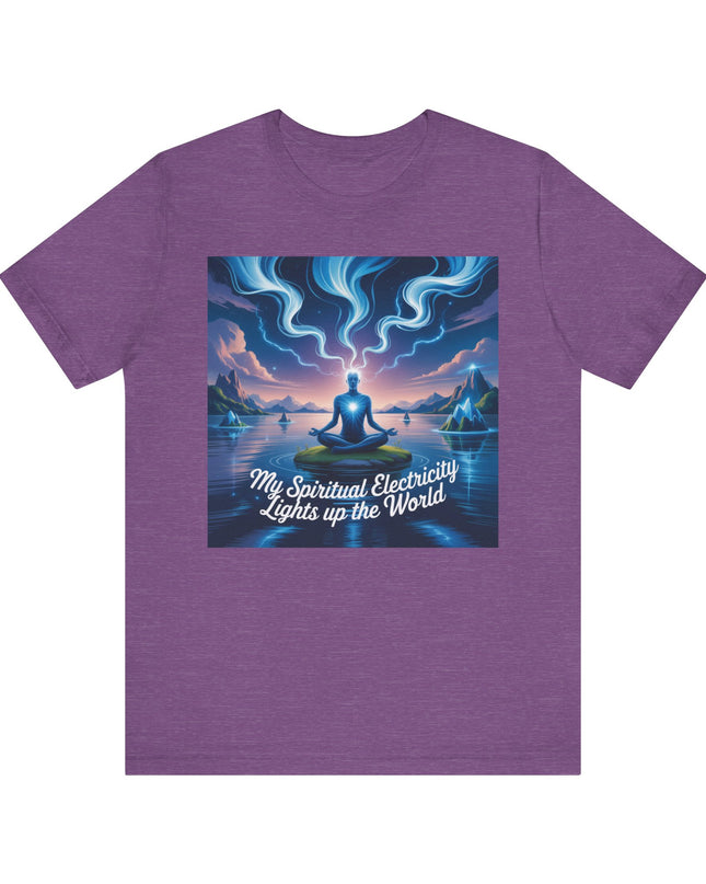 "My spiritual electricity lights up the world" Unisex Jersey Short Sleeve Tee