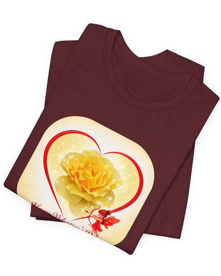 "Happy Valentine's Day" Unisex Jersey Short Sleeve Tee