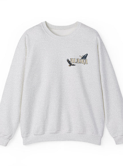 "Alaska" (Ink front and back) Unisex Heavy Blend Crewneck Sweatshirt