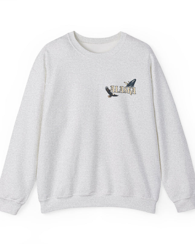 "Alaska" (Ink front and back) Unisex Heavy Blend Crewneck Sweatshirt