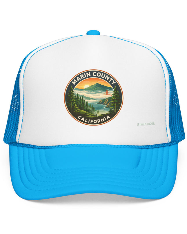 "Marin County, Above the Fog" Foam Trucker Hat