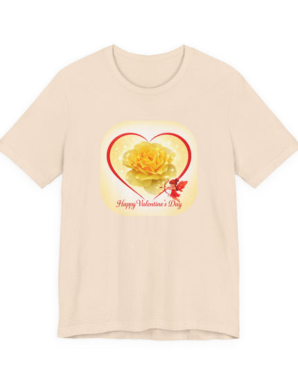 "Happy Valentine's Day" Unisex Jersey Short Sleeve Tee