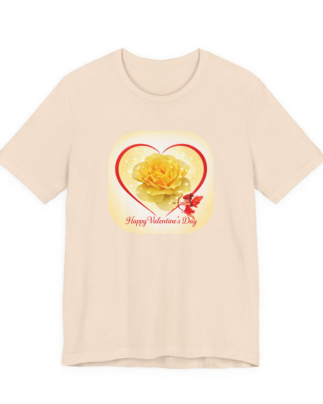 "Happy Valentine's Day" Unisex Jersey Short Sleeve Tee