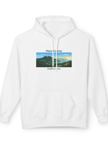 "Marin County - Endless Views" Unisex Midweight Softstyle Fleece Hoodie