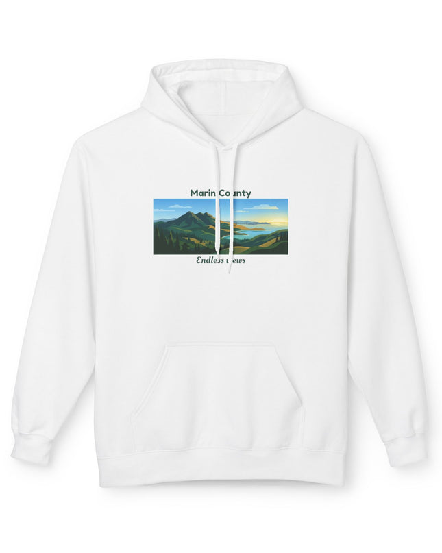 "Marin County - Endless Views" Unisex Midweight Softstyle Fleece Hoodie