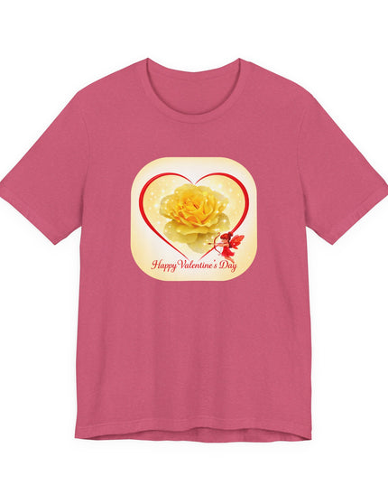 "Happy Valentine's Day" Unisex Jersey Short Sleeve Tee