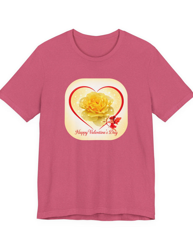 "Happy Valentine's Day" Unisex Jersey Short Sleeve Tee