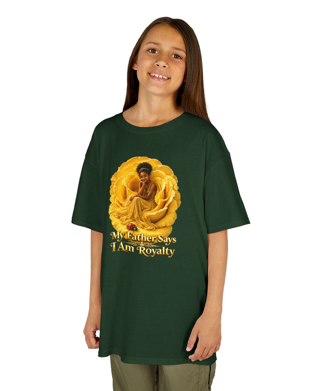 "My Father Says I am Royalty" Kids Heavy Cotton Tee