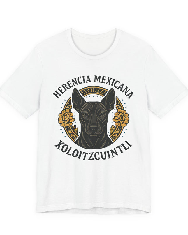 "Herencia mexicana - Xoloitzcuintli" Unisex Jersey Short Sleeve Tee