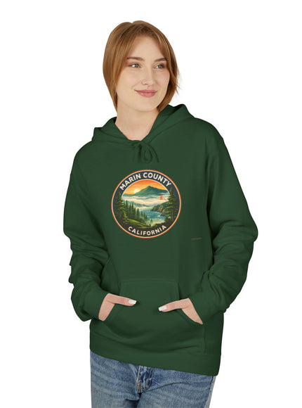 "Marin County, Above the Fog - no text" Unisex Midweight Softstyle Fleece Hoodie