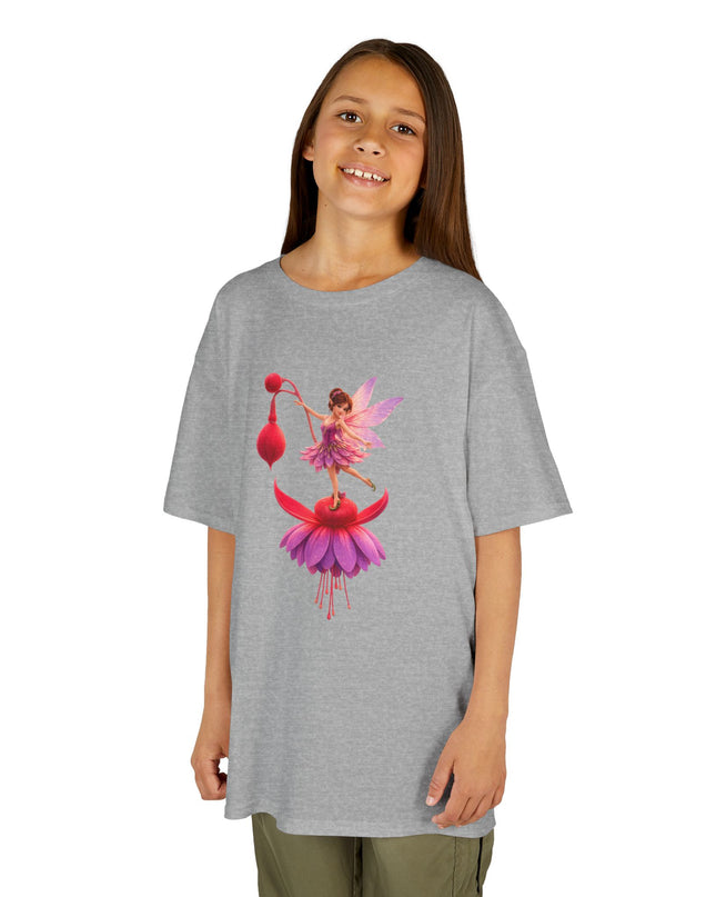 "Fuchsia Fairy" Kids Heavy Cotton Tee