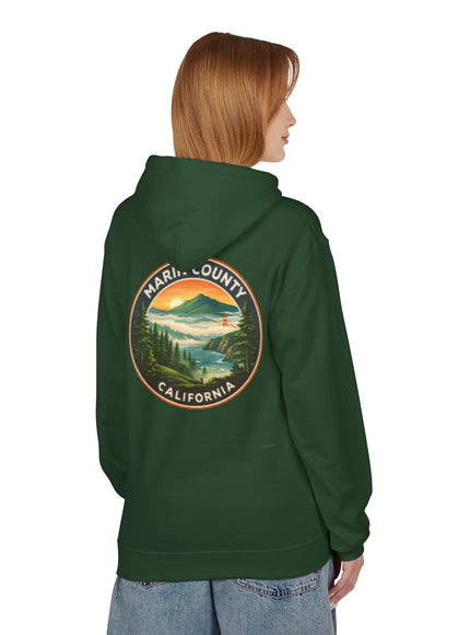 "Marin County, Above the Fog- no text" Unisex Midweight Softstyle Fleece Hoodie