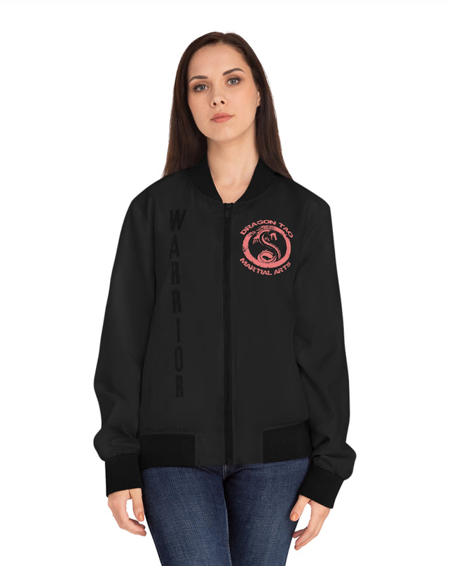 "Dragon Tao" PINK Women's Bomber Jacket (AOP)