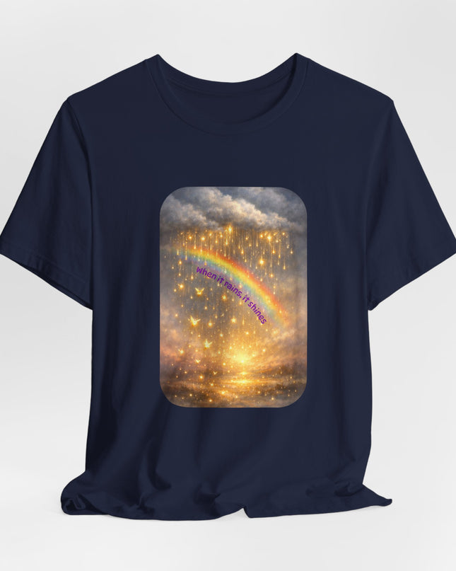 "When It Rains, It Shines" Unisex Jersey Short Sleeve Tee